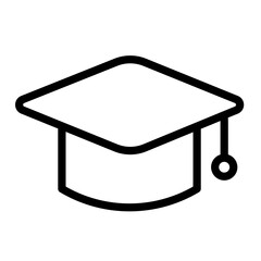 Graduate Education Line Icons and Symbols Png Illustrator