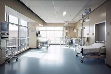 Medical Facilities Illustration Created with Generative AI