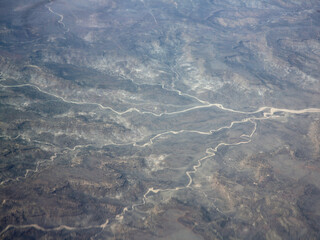 aerial view of the river