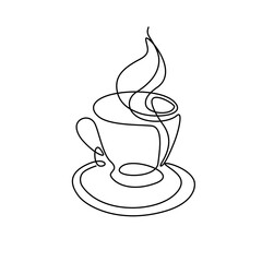 coffee line art 