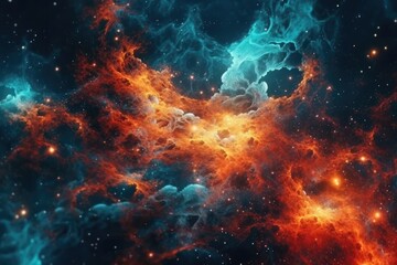 Obraz na płótnie Canvas Stellar Fireworks: Exploring the Dazzling Microcosmic Spectacle - Generative AI 9