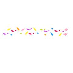 Fototapeta na wymiar colorful confetti border elements