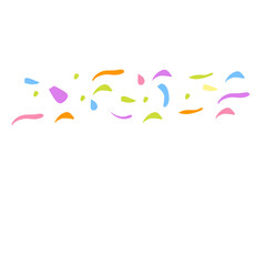 colorful confetti border elements