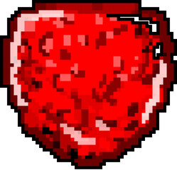 raspberry jelly candy game pixel art retro vector. bit raspberry jelly candy. old vintage illustration