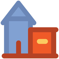 Apartments bold line vector design