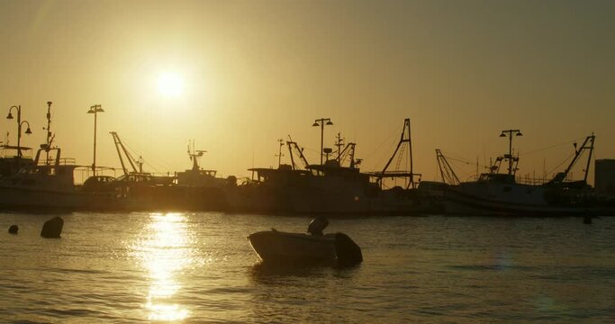 Umag seafront at sunset, Croatia