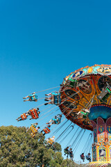 Swing ride at a fair in Perth, Western Australia