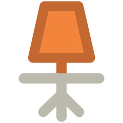 Street Lamp Bold Vector Icon

