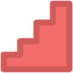 Staircase Bold Line Vector Icon

