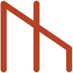 Shack Bold Line Vector Icon

