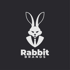 Rabbit vector for logo template