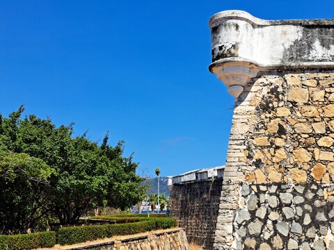 Acapulco, Guerrero, Mexico - Apr 28 2023: Fort San Diego Is A Maritime Fortification That Protected From Pirates, Independence, The Second French Intervention And The Mexican Revolution