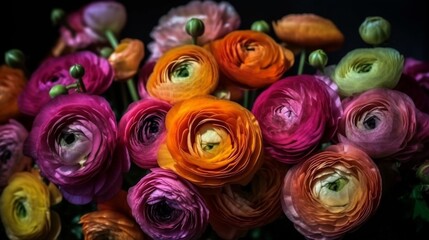 Fototapeta na wymiar Lucky Flowers, Popular wedding flowers, AI Generative