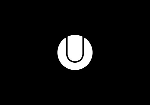 Letter U logo design template. Monogram letter emblem for business identity.