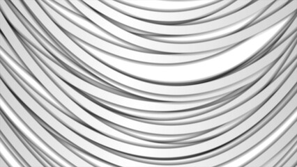 Grey paper wavy stripes abstract geometric background