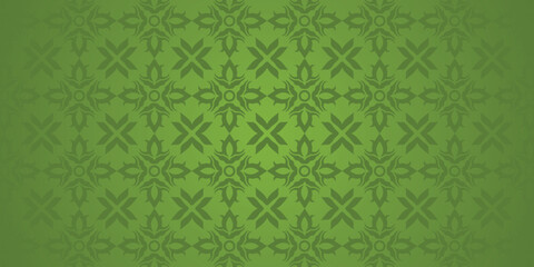 arabic motif green pattern background