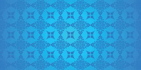 Arabic pattern blue pattern background