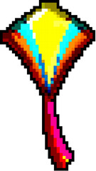 leisure kite sky game pixel art retro vector. bit leisure kite sky. old vintage illustration