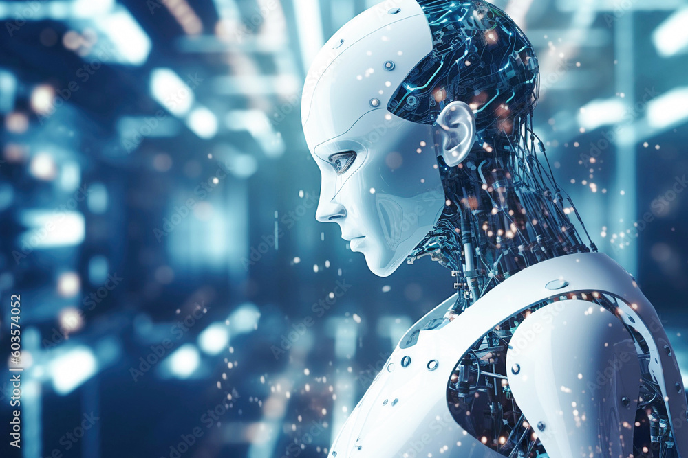 Poster ai generative. artificial intelligence concept.