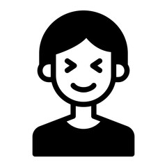 laughter glyph icon