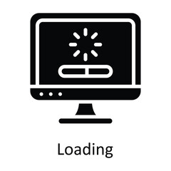 Loading  vector   outline Icon Design illustration. Work in progress Symbol on White background EPS 10 File