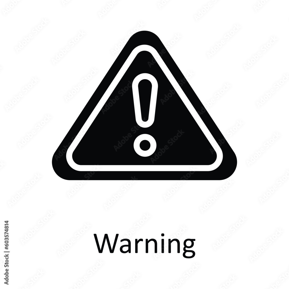 Poster warning vector outline icon design illustration. work in progress symbol on white background eps 10 
