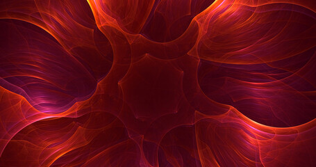 3D rendering abstract colorful fractal light background