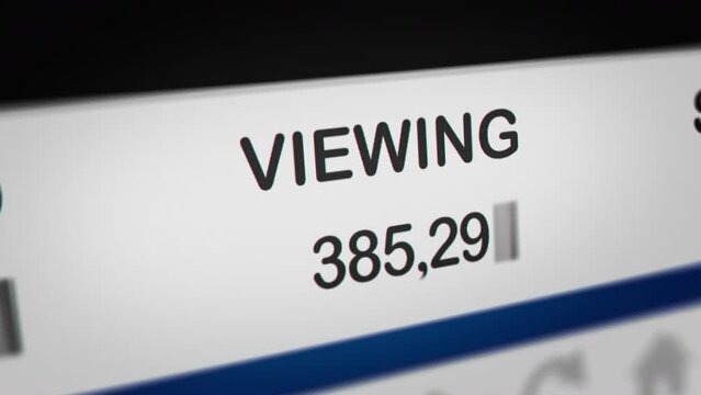 Animated Display of Viewing Increases
