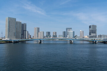 Obraz premium 東京 晴海運河の風景