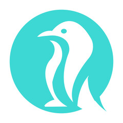 penguin icon illustration vector