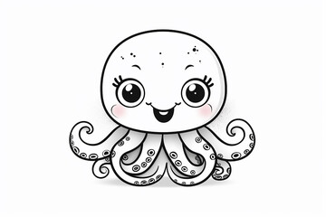 Obraz premium coloring illustration book for kids 