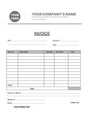 Invoice vector Template