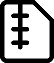 file zip simple icon illustration in line style and used for user interface, web, software and many more
