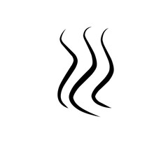 Smells line icon set  hot aroma  smells or fumes. Fragrances evaporate icons. Coffee  tea