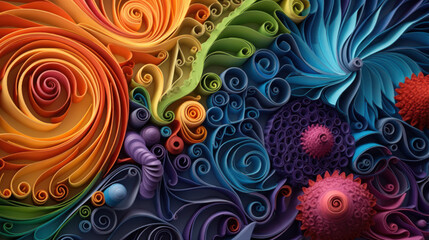 Whimsical Paper Symphony. Generative AI