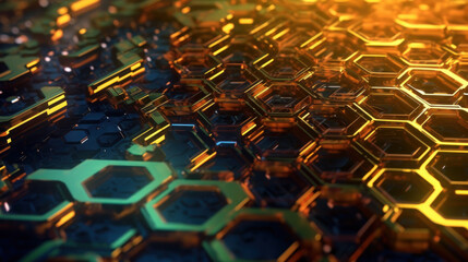 Fototapeta premium Synaptic Horizons: Unleashing the Power of AI and Nanotechnology. Generative AI