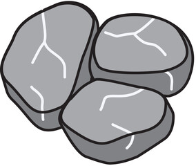 Pile of Gray Rock Stone