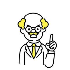 かわいい人物のイラストシリーズ _ 博士_シニア _ 重要