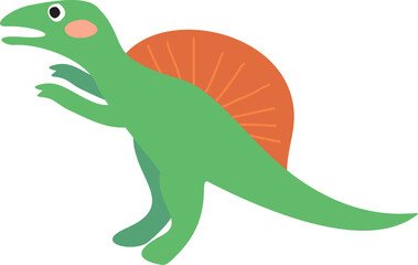 Cute Green Spinosaurus