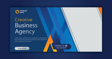 Creative business marketing banner design templates