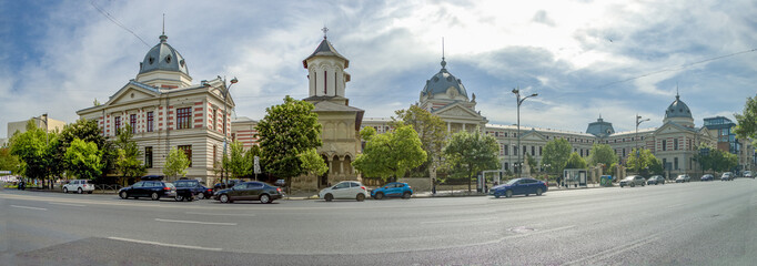 Bucharest, Romania. Coltea Hospital, built between 1867-1888 by architect Joseph Schiffler.