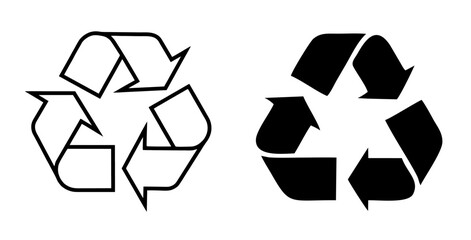 Recycling symbol sign transparent png vector illustration