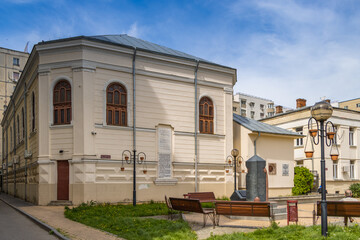 Fototapeta na wymiar BUCHAREST, ROMANIA. Great synagogue at the center of city.