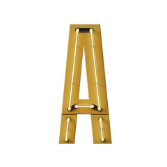 Condensed Neon 3D Alphabet or PNG Letters