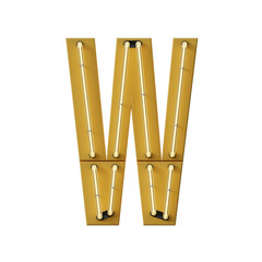 Condensed Neon 3D Alphabet or PNG Letters