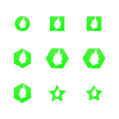 Vector leaf illustration 