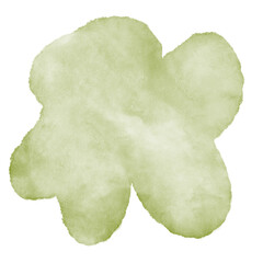 Green Watercolor Abstract Shapes