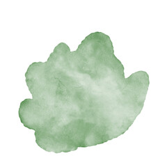 Green Watercolor Abstract Shapes