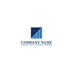 Financial Logo Design Template isolated on white background