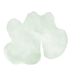 Green Watercolor Abstract Shapes